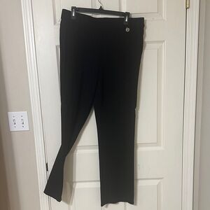 Anne Klein Black Straight Leg Pants